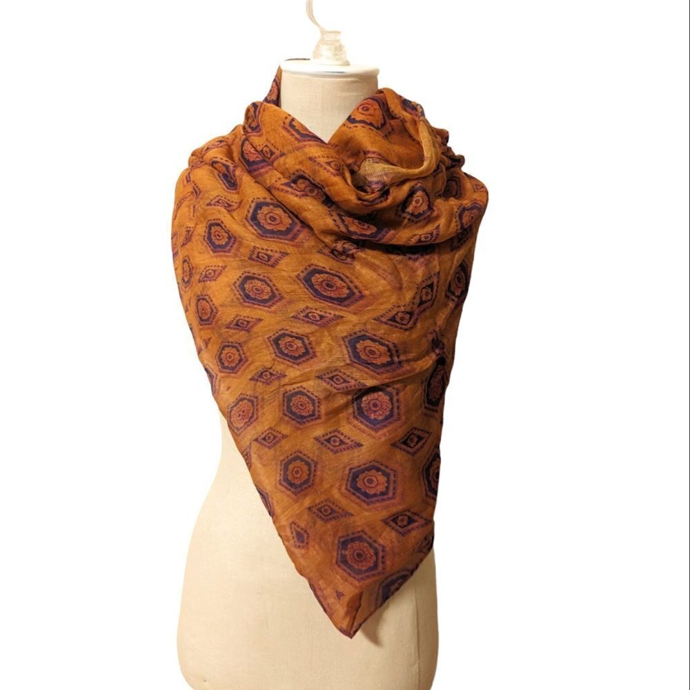 NWT Scarf Front Row Society Insignia Loop Boho Infinity Oana Soare Nordstrom